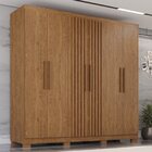 Guarda-roupa Com Ripado 6 Portas 4 Gavetas Sevilha Prime Cina