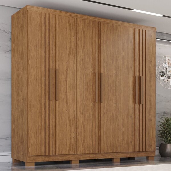 Guarda-roupa Com Ripado 6 Portas 4 Gavetas Sevilha Prime Cina