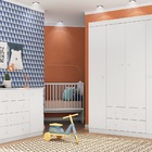 Guarda Roupa Cômoda Helena E Sapateira Bela Branco Phoenixbb