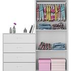 Guarda-roupa Comoda New Bebe 4 Gavetas 2 Portas Branco Canaã