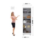 Guarda-roupa Compacto 2 Portas Mdp Com Pés Paris