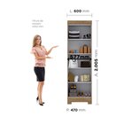 Guarda-roupa Compacto 2 Portas Mdp Com Pés Paris