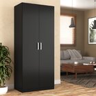 Guarda-roupa Compacto 2 Portas Monarca Preto