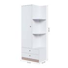 Guarda Roupa Compacto Com Prateleiras Branco Conroy Shop Jm