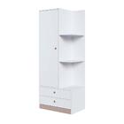 Guarda Roupa Compacto Com Prateleiras Branco Conroy Shop Jm