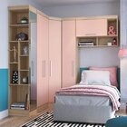 Guarda-roupa Conjugado 5 Portas Nicho Móveis Castro Nogueira/