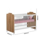 Guarda Roupa Conjugado Infantil Com Berço Ternura Nature Bran