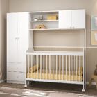 Guarda Roupa Conjugado Infantil E Berço Ternura Branco Petern