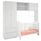 Guarda Roupa Conjugado Infantil E Berço Ternura Branco Petern