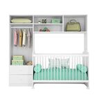 Guarda Roupa Conjugado Infantil E Berço Ternura Branco Petern