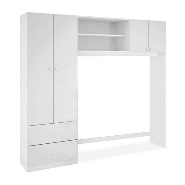 Guarda Roupa Conjugado Infantil Ternura Branco Peternella Móv