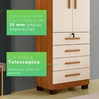 Guarda-roupa Conjulgado 2 Portas 4 Gavetas New Maia Cinamomo/