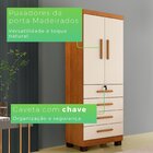 Guarda-roupa Conjulgado 2 Portas 4 Gavetas New Maia Cinamomo/