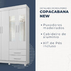 Guarda Roupa Copacabana New 4 Portas 2 Gavetas Com Espelho Be