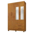 Guarda-roupa Copacabana New 4 Portas Com Espelho Cinamomo