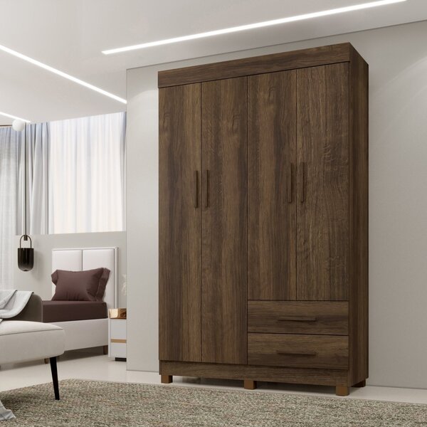Guarda-roupa Copacabana New 4 Portas Imbuia
