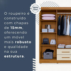 Guarda Roupa Copacabana New 6 Portas 2 Gavetas Com Espelho Be