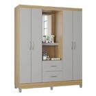 Guarda Roupa Cordoba Solteiro 2 Portas 2 Gavetas Com Espelho