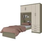 Guarda-roupa Cravo 04 Portas 03 Gavetas Henn - Duna/cristal