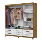 Guarda-roupa D22 6 Portas 6 Gavetas Com Espelho E Pés