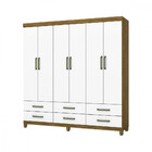 Guarda Roupa D22 6 Portas 6 Gavetas Com Pés Carioca Móveis