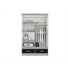 Guarda Roupa Dakar Branco Lilás Poliman