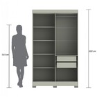 Guarda Roupa Dakota 4 Portas Off White - Olivar Móveis