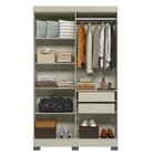 Guarda Roupa Dakota Solteiro Ripado 4 Portas Off White