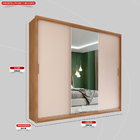 Guarda Roupa Dalila 3 Portas, 2 Gavetas E 3 Cabideiros Flex C