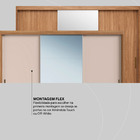 Guarda Roupa Dalila 3 Portas, 2 Gavetas E 3 Cabideiros Flex C