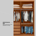 Guarda Roupa Dalila 3 Portas, 4 Gavetas E 4 Cabideiros Flex C