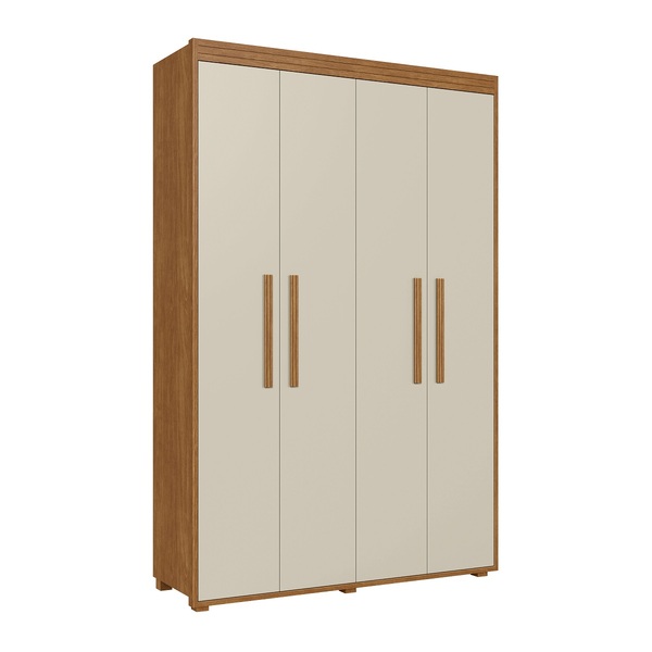 Guarda-roupa De 4 Portas Milão Espaço E Praticidade Fenix