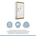 Guarda Roupa De Bebê 100% Mdf 3 Portas 2 Gavetas Life Flex Co