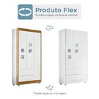 Guarda Roupa De Bebê 100% Mdf 3 Portas 2 Gavetas Life Flex Co