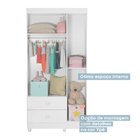Guarda Roupa De Bebê 100% Mdf 3 Portas 2 Gavetas Life Flex Co