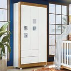 Guarda Roupa De Bebê 100% Mdf 3 Portas 2 Gavetas Life Flex Co