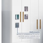 Guarda Roupa De Bebê 100% Mdf 4 Portas 2 Gavetas Fly Branco
