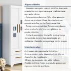 Guarda Roupa De Bebê 100% Mdf 4 Portas 2 Gavetas Fly Branco