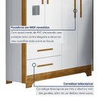 Guarda Roupa De Bebê 100% Mdf 4 Portas 2 Gavetas Fly Flex Col