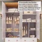 Guarda-roupa De Bebê 156,80cm 4 Portas E 4 Gavetas 100% Mdf M