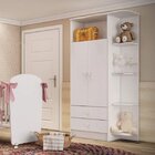 Guarda-roupa De Bebê 2 Portas 2 Gavetas Com Cantoneira Baby