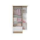 Guarda Roupa De Bebê 2 Portas 2 Gavetas Com Nicho Doce Sonho