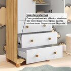 Guarda Roupa De Bebê 2 Portas E 3 Gavetas 100% Mdf Mimo Espre