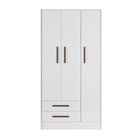Guarda Roupa De Bebê 3 Portas 2 Gavetas Q Encanto Qmovi Branco