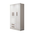 Guarda Roupa De Bebê 3 Portas 2 Gavetas Q Encanto Qmovi Branco