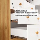 Guarda-roupa De Bebê 3 Portas E 3 Gavetas 100% Mdf Mimo Espre