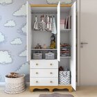 Guarda-roupa De Bebê 3 Portas E 3 Gavetas 100% Mdf Mimo Espre