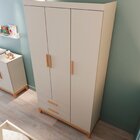 Guarda-roupa De Bebê 3 Portas Hellen Off White/betula