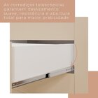 Guarda-roupa De Bebê 4 Portas 2 Gavetas Ariel Off White/bétula