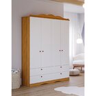 Guarda Roupa De Bebê 4 Portas 4 Gavetas Aquarela Espresso Móv